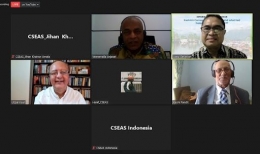 Para pembicara webinar tentang Jammu dan Kashmir. | Sumber: CSEAS Indonesia