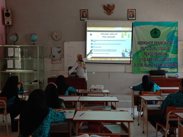 Kegiatan Workshop untuk Guru-Guru SMP Wahid Hasyim Malang/Dokpri