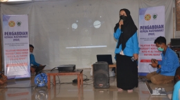 Dok : Sambutan oleh Siti Lusiani (Ketua PKM)/dokumentasi pribadi