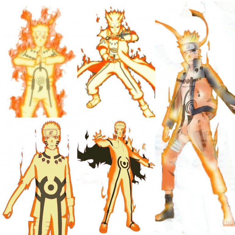 Visual Kurama mode milik Naruto (sumber: aminoapps.com)