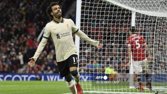 Selebrasi gol Mohamed Salah (Tribunnews.com)