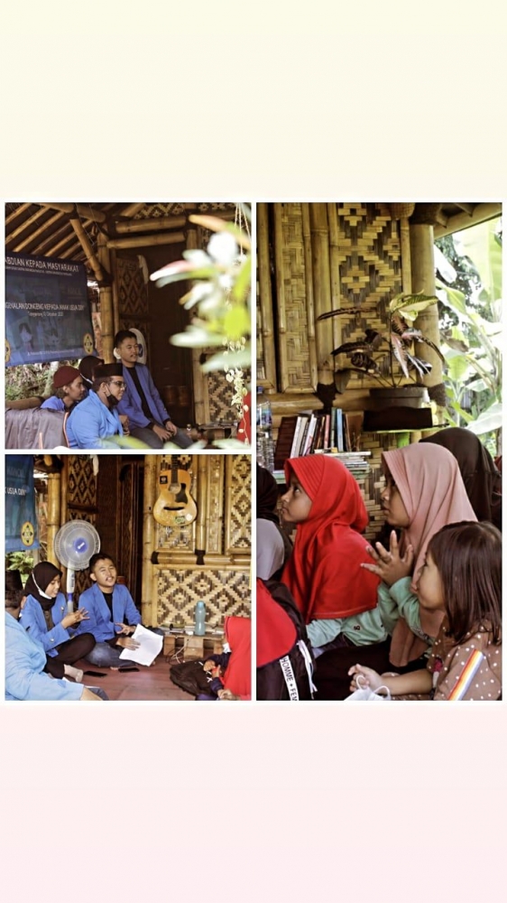 Pengabdian Kepada Masyarakat (PKM) Prodi sastra Indonesia fakultas sastra Universitas Pamulang/dokpri