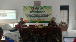 Workshop IHT TdBA hari kedua di UPTD SMPN 3 Pasawahan (Dokpri)