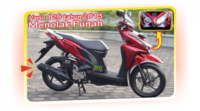 modifikasi vario 125 old merah tahun 2013/dokpri