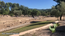 Foto: Salah satu sudut di situs purbakala Olimpiade kuno di Olympia Yunani