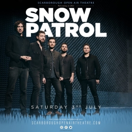 Pamflet Snow Patrol untuk konser musim panas tahun ini. (Sumber: Rhodes Media Online)