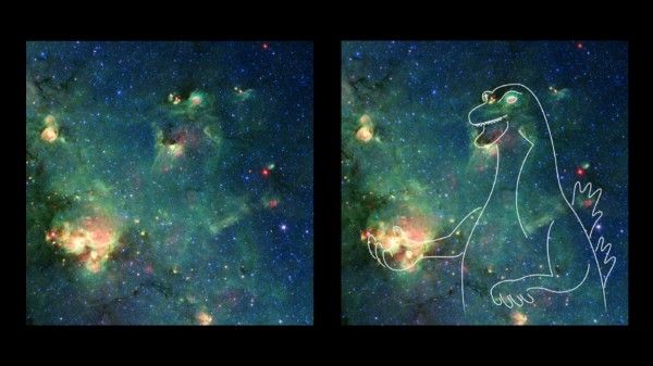 Sumber  gambar : Imajinasi Gozilla pada Nebula. Sumber : NASA/JPL via sciencetimes.com