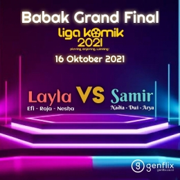 Babak Grand Final ditayangkan live (dok. KOMiK)