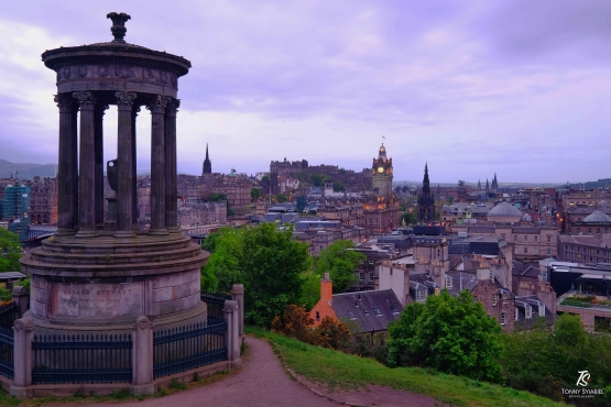 Panorama Edinburgh dari atas Calton Hill. Sumber: dokumentasi pribadi