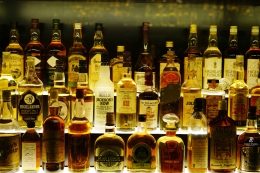 Sebagian koleksi whisky di Scotch Whisky Experience. Sumber: dokumentasi pribadi