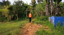 Gerbang bambu jalur Balingka (Dokumentasi Pribadi)
