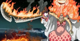 Big Mom mengamuk di manga One Piece chapter 1031 (Sumber: deviantart.com)