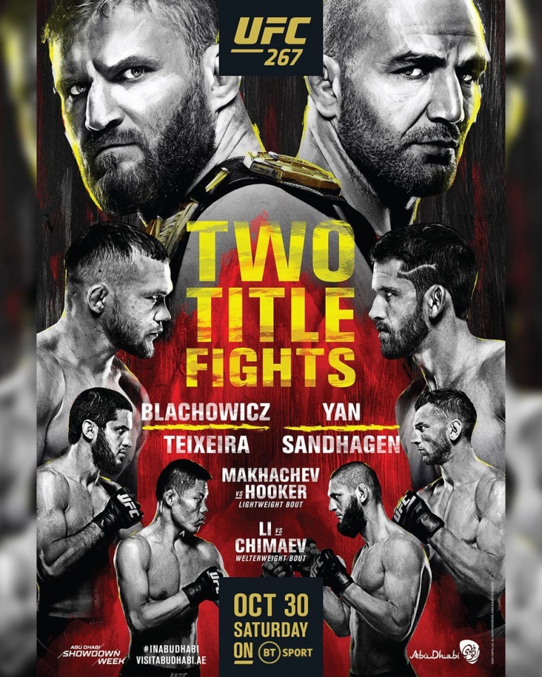 Gambar 1.1. Poster UFC 267. (Sumber : Forums.Sharedog.com)