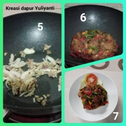 Langkah-langkah memasak daging lada hitam balur kurma/Dokpri