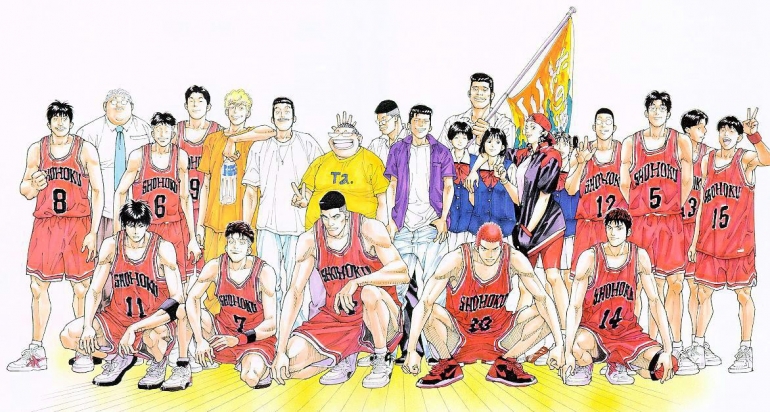 Shohoku High School Basketball Team (Takehiko Inoue/Slam Dunk/Shueisha)