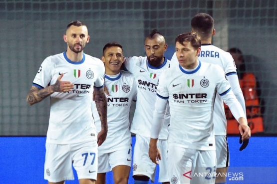 Inter Milan meraih kemenangan back to back atas Sheriff Tiraspol dan menghidupkan peluang di Liga Champions/Foto: ANTARA/AFP/SERGEI GAPON 
