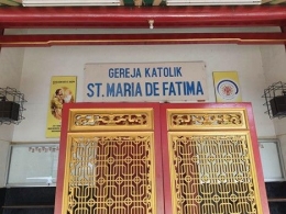 Gereja Katolik St. Maria de Fatima. Sumber: Pribadi
