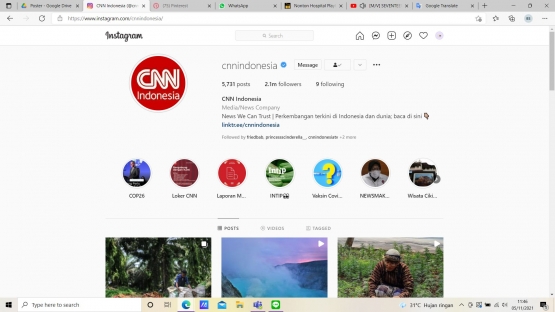 Followers Instagram CNN Indonesia