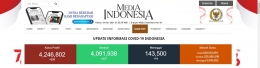 Tampilan web Media Indonesia. Sumber: mediaindonesia.com (Dokpri)