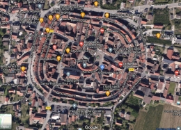 Kota Eguisheim dengan bentuk melingkar | sumber Google Maps/ tangkapan layar HennieTriana—