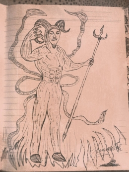 Ilustrasi Iblis Ahli Tipu Daya, di gambar oleh. Junirullah