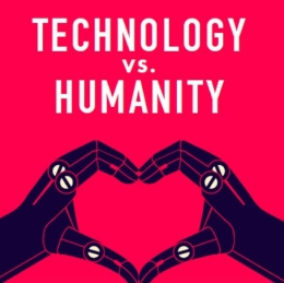 Ilustrasi Teknologi vs Humanisme, Sumber: goodreads.com