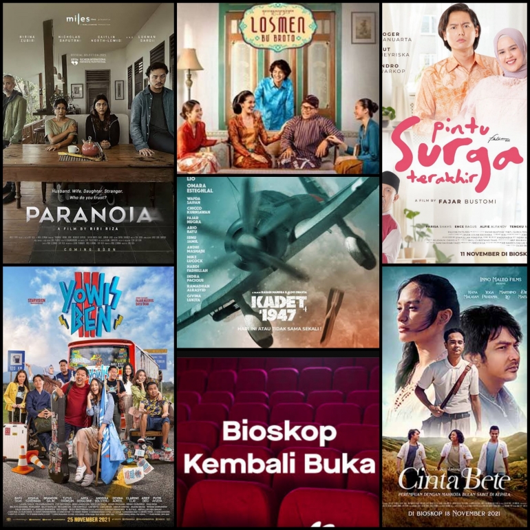 Kolase foto film Indonesia tayang di bioskop November 2021/IMDB.com