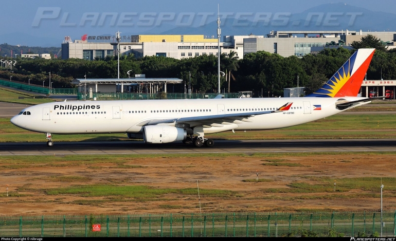 Maskapai Philippine Airlines yang telah mengajukan pailit. Sumber: Nibrage / www.planespotters.net