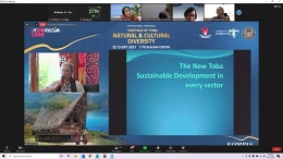 Gambar 3 | Annette Horschmann, mewujudkan the new Toba sustainable development in every sector (Dokumentasi Pribadi)
