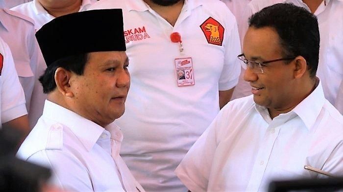 Prabowo Subianto dan Anies Baswedan diperkirakan akan saling berhadapan di Pilpres 2024 nanti (sumber : tribunnews.com) 