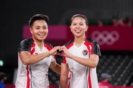  (Greysia-Apriyani/unggulan dua ganda putri Dok: olympics.bwfbadminton.com)