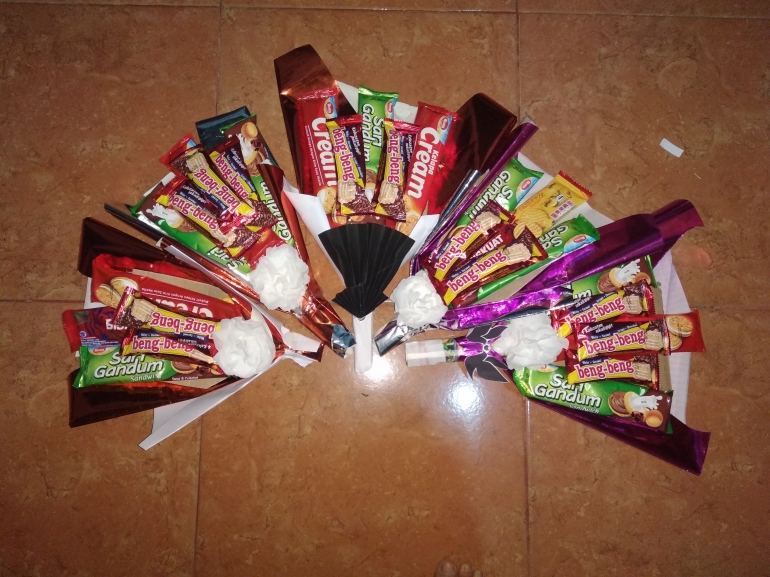 Hasil bucket snack dari sampah anorganik (dokpri)