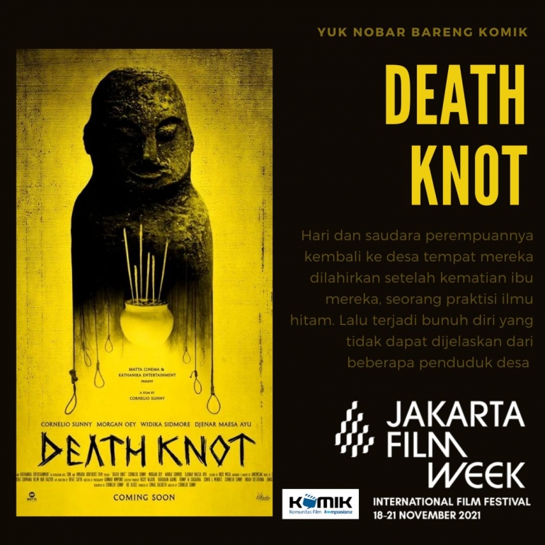 Yuk ikut nobar Death Knot bareng KOMiK di Jakarta Film Week (dok. KOMiK dari gambar kathanika.id/)