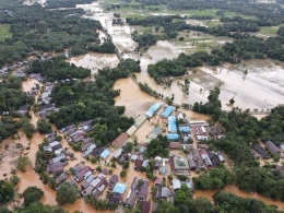 Foto Udara Banjir di Kalimantan Selatan Sumber: Pikiran Rakyat