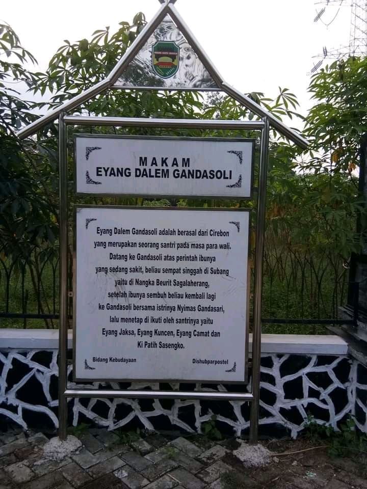 Plang Nama Makam Eyang Dalem Gandasoli/dokpri