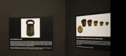 Beberapa jenis dan ukuran batu timbangan (Sumber: tangkapan layar Youtube Museum Kesejarahan Jakarta)