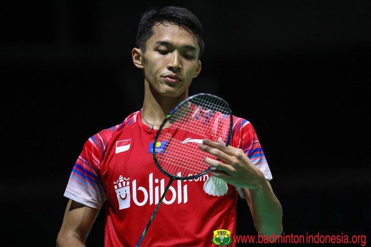 Jonatan Christie terhenti di babak 16 besar. Dia belum mampu mewujudkan harapannya juara di Indonesia Masters/badmintonindonesia.org