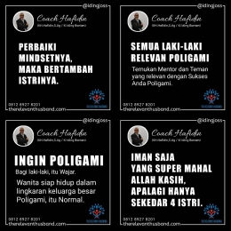 Kutipan mentor poligami Coach Hafidin. | Instagram Mentor Poligami @idingjoss
