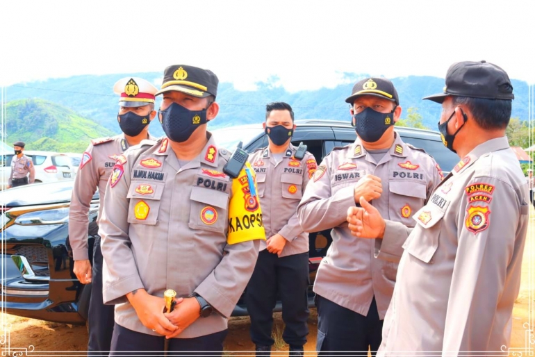 AKSI Giat Polres Aceh Tengah Polda Aceh,tetap dilaksanakan dengan Prokes yang Ketat