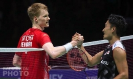 Antonsen dan Momota berjumpa kembali di final Indonesia Masters/foto: badmintoneurope.org