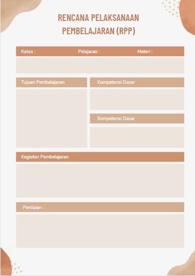 Cara Mudah Membuat RPP (Rencana Pelaksanaan Pembelajaran) Halaman 1 ...