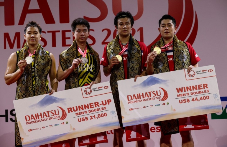 (Marcus-Kevin/Runner-up Indonesia Masters Dok: bwfworldtour.bwfbadminton.com)