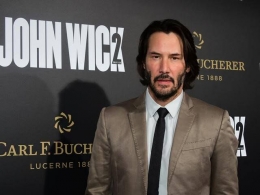 Keanu Reeves saat acara launching film John Wick 2 | (aset: liputan6.com