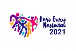 Logo Hari Guru Nasional 2021 (sumber: Kemdikbud Ristek via Kompas.com)
