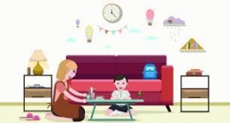 illustrasi : Cara Orang Tua Mendampingi Anak Belajar Di Rumah (dfunstation.com)
