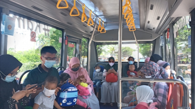 Suasana Kabin Teman Bus Tran Mamminasata/dokpri