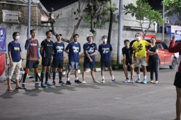 Foto tim pelari 30-40 km tim Tangerang Runners , Andre Caprina Putra dan tim . Sumber : Fajar/Gilang Tangerang Runners. 