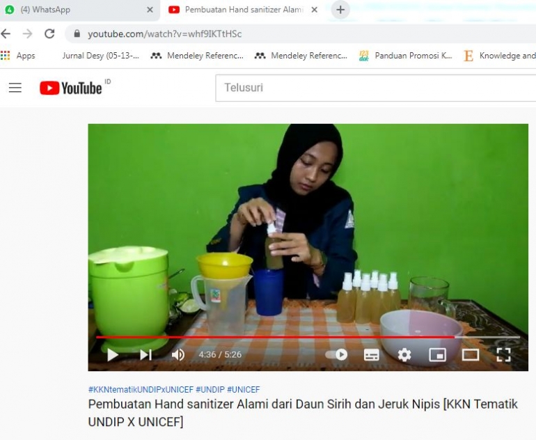 Gambar 1. Tutorial Pembuatan Hand Sanitizer Alami dari Daun Sirihdan Jeruk Nipis/dokpri