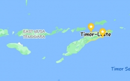 Map Timorleste. Screenshot dari Google Map.