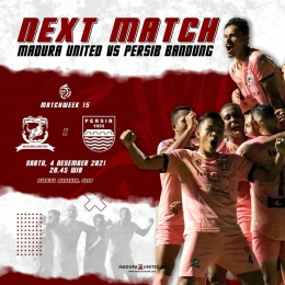 Pertandingan pekan ke 15 Madura United FC vs Persib Bandung. (Sumber: Instagram.com/maduraunited.fc)